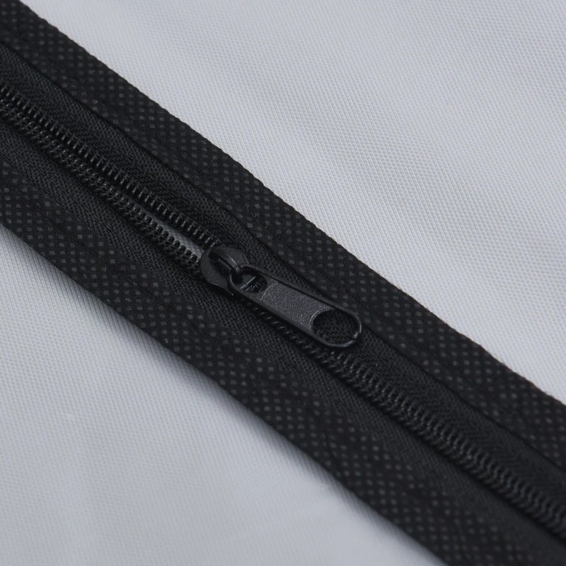 5er Set staubdichter Kleidersack mit Reißverschluss, 5 Stück:60x120cm, schwarz