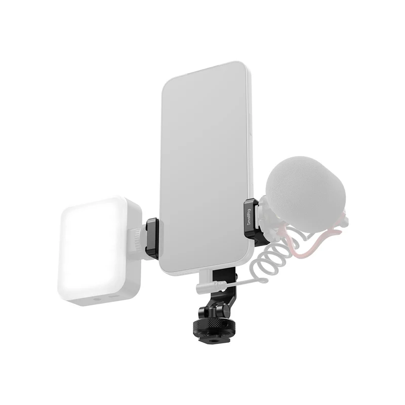 SmallRig PC-T1 Metal Phone Clamp with Triple Cold Shoe Mounts 6661