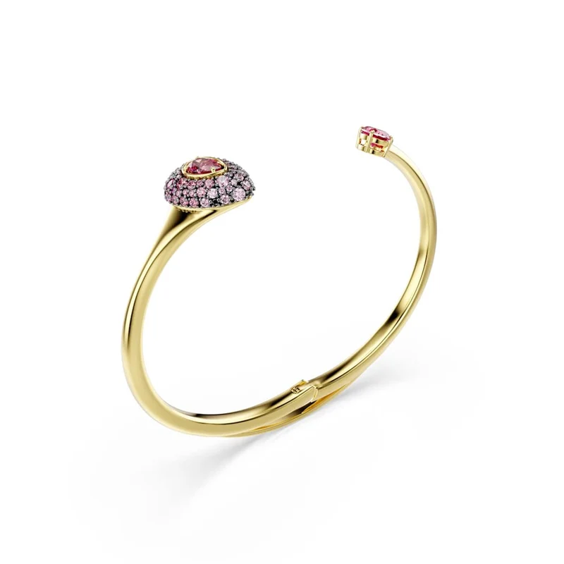 Swarovski Sublima Glam Armreif in Goldoptik mit roten Akzenten 5752896