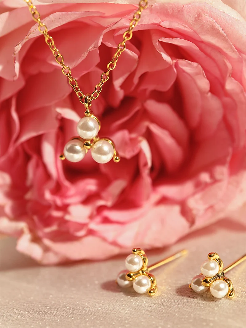Eternal Pearl Set Gold