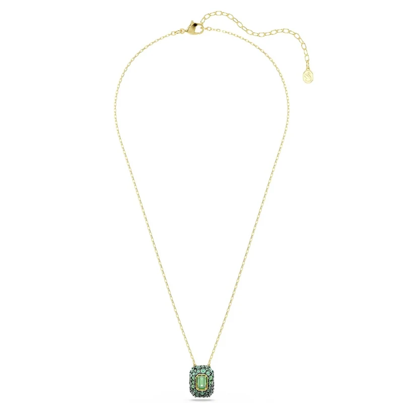 Swarovski Sublima Glam Halskette in Goldoptik mit grünem Anhänger 5752884