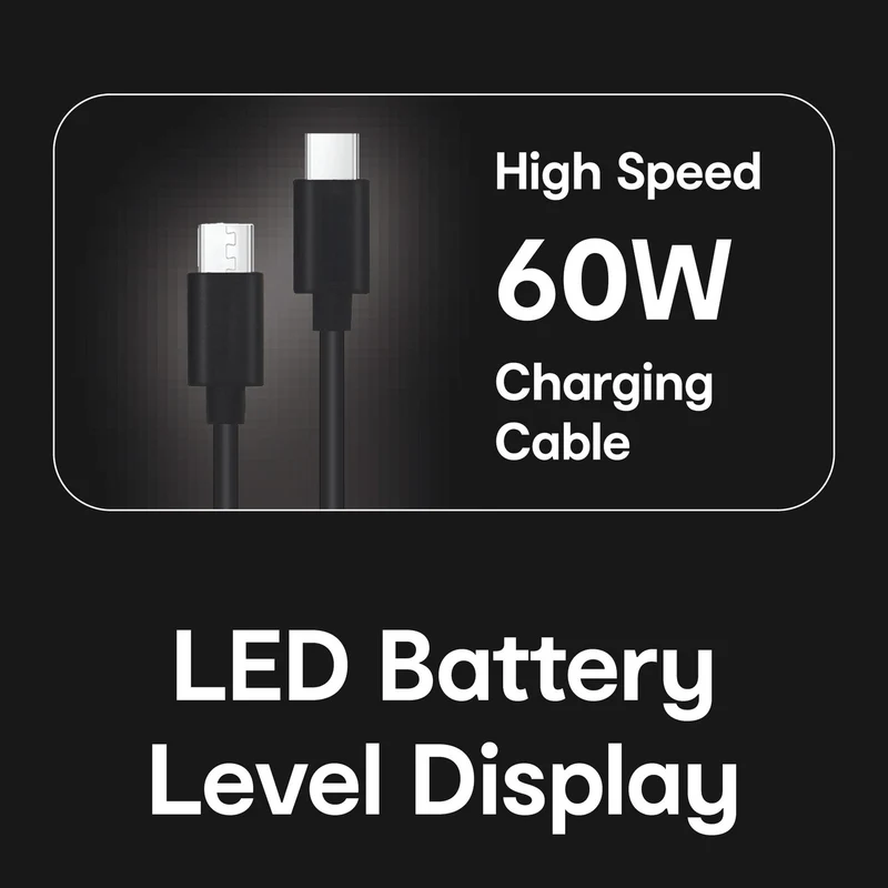 Laser 20000mAh LiFePO4 Powerbank 20W USB-C PD (Black)