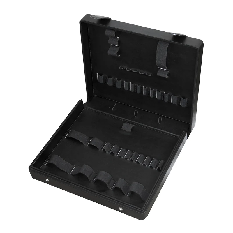 Bergeon 7817 Deluxe Service Werkzeugkoffer, Profi-Uhrmacher Werkzeugtasche für die Reparatur, 43 Werkzeuge und Zubehörteile