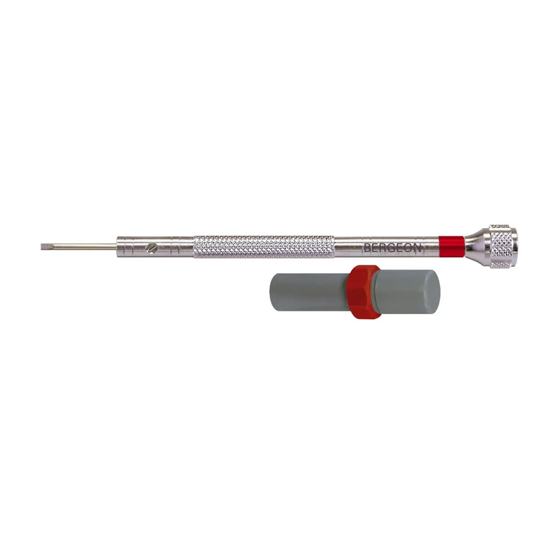 Bergeon Schraubendreher 30080- mit Stahlklinge, für Uhrmacher, mit Ersatzklingen