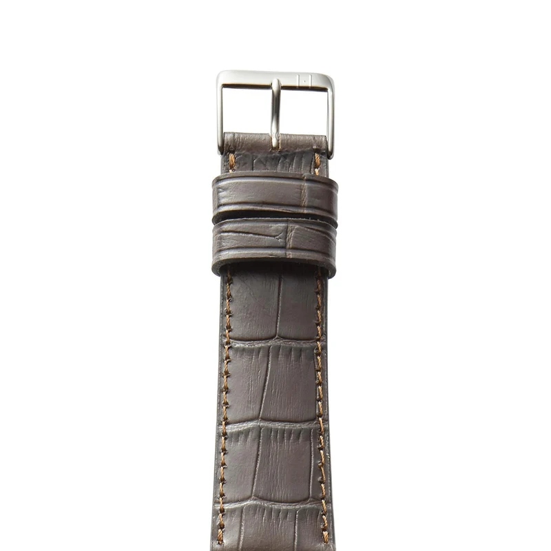 Apple Watch 1-9 Armband mit Kroko-Prägung "ROTHENBAUM" (Alligatornarbung auf Rindsleder) – Mokka