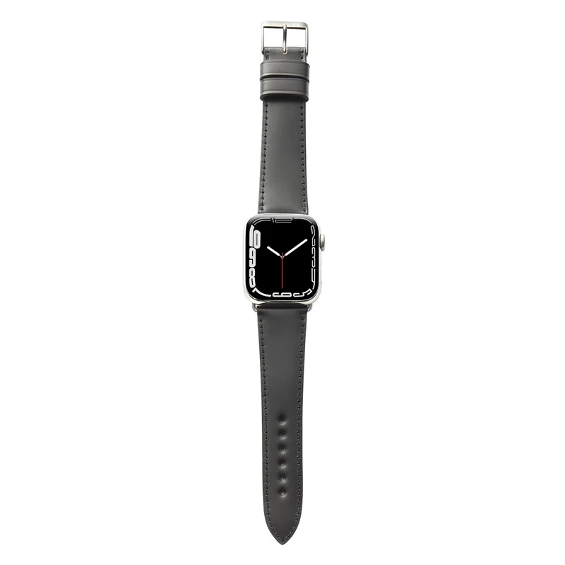Apple Watch 1-9 Lederarmband aus Shell Cordovan "WINTERHUDE" – Schwarz