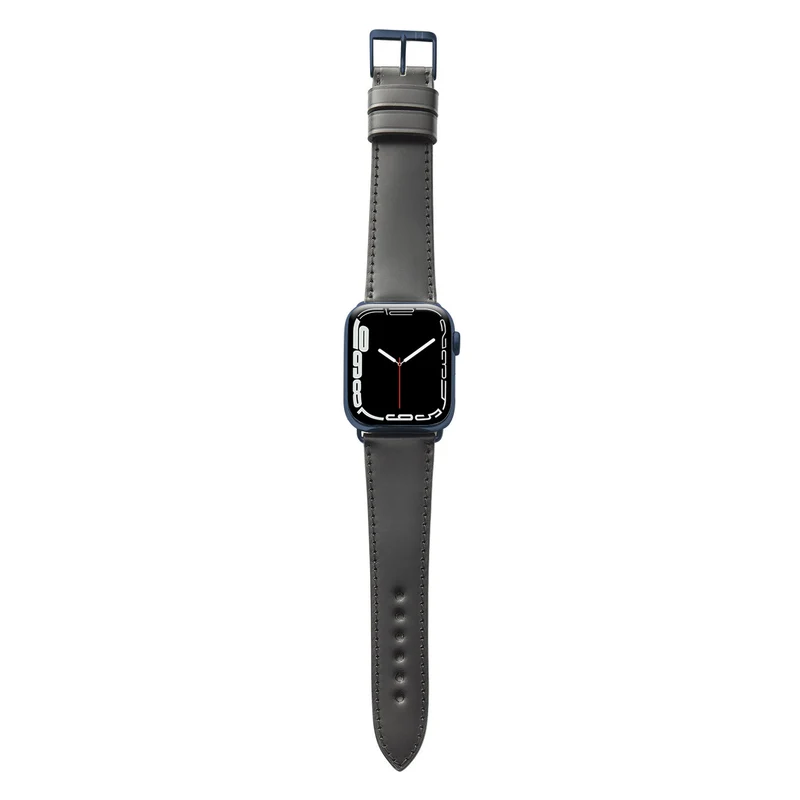 Apple Watch 1-9 Lederarmband aus Shell Cordovan "WINTERHUDE" – Schwarz