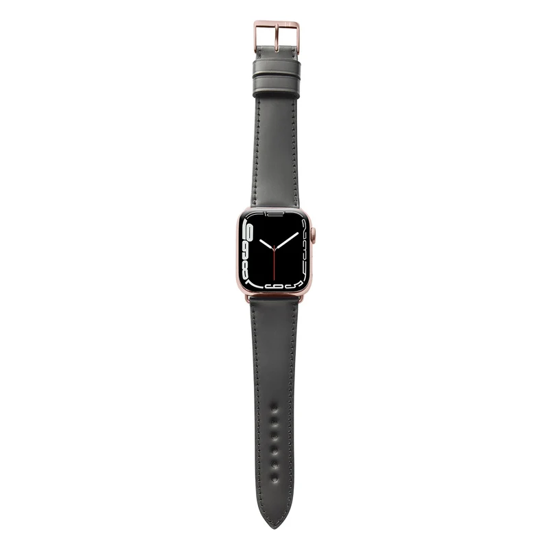 Apple Watch 1-9 Lederarmband aus Shell Cordovan "WINTERHUDE" – Schwarz