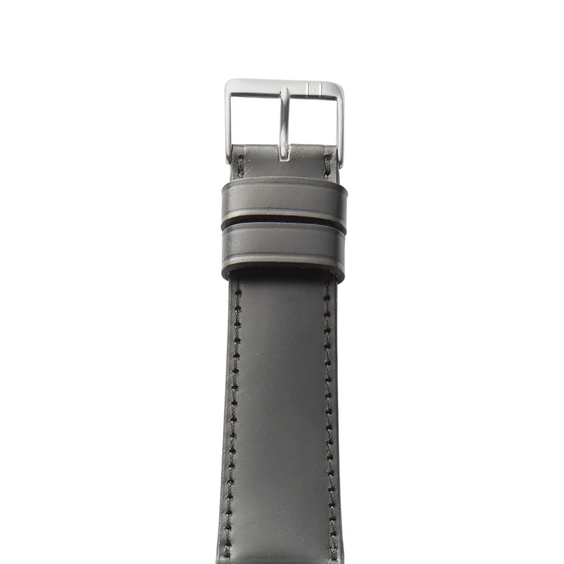 Apple Watch 1-9 Lederarmband aus Shell Cordovan "WINTERHUDE" – Schwarz