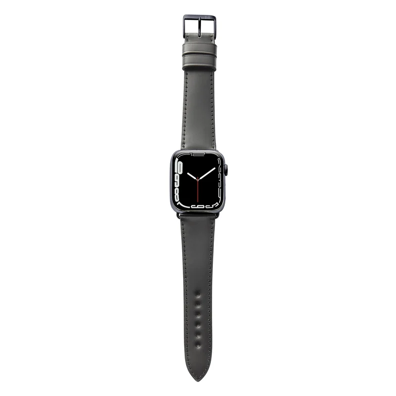 Apple Watch 1-9 Lederarmband aus Shell Cordovan "WINTERHUDE" – Schwarz