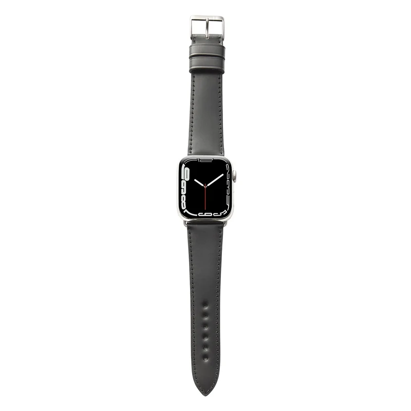 Apple Watch 1-9 Lederarmband aus Shell Cordovan "WINTERHUDE" – Schwarz