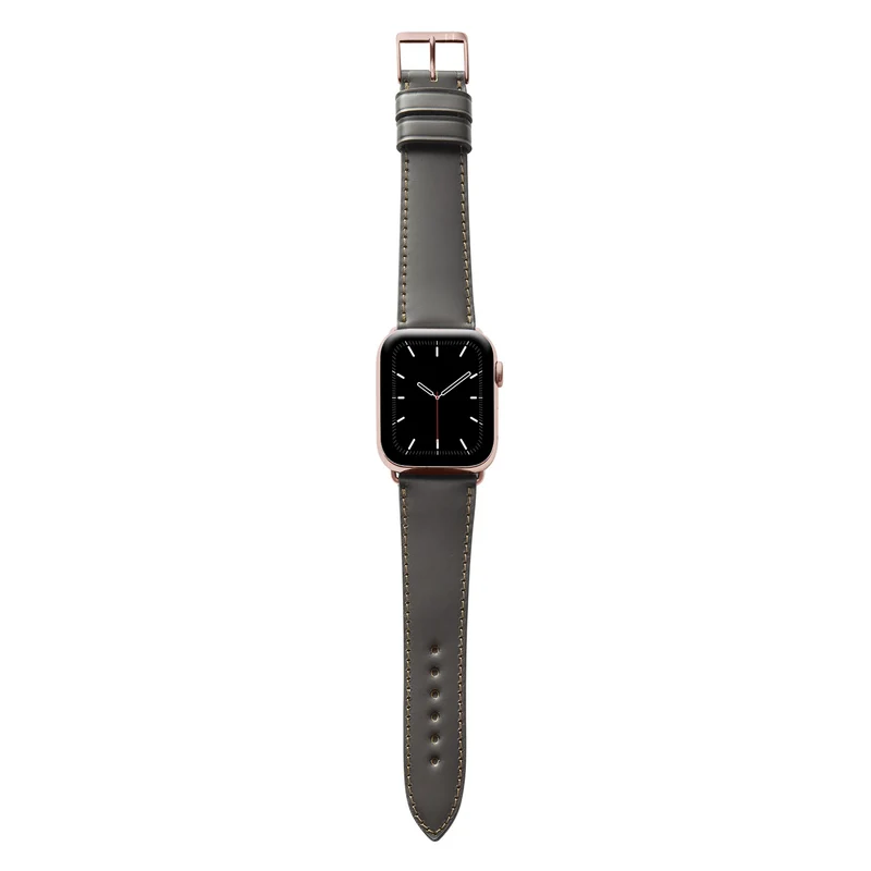 Apple Watch 1-9 Lederarmband aus Shell Cordovan "WINTERHUDE" – Mokka