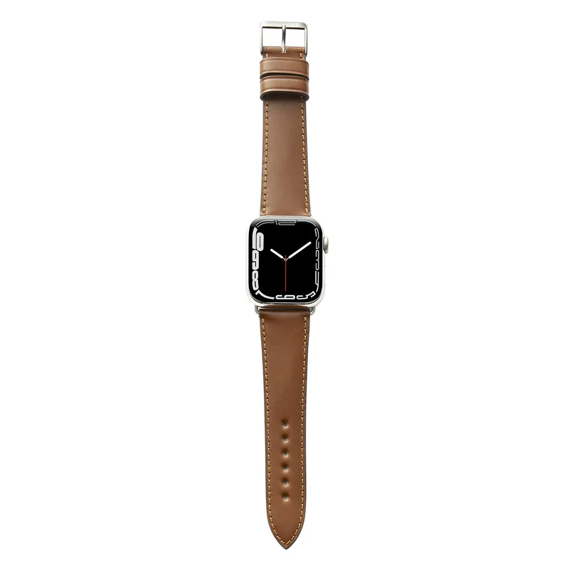 Apple Watch 1-9 Lederarmband aus Shell Cordovan "WINTERHUDE" – Cognac