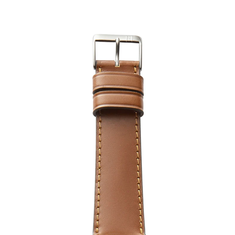 Apple Watch 1-9 Lederarmband aus Shell Cordovan "WINTERHUDE" – Cognac