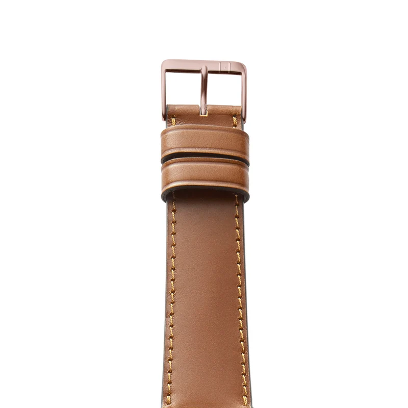 Apple Watch 1-9 Lederarmband aus Shell Cordovan "WINTERHUDE" – Cognac