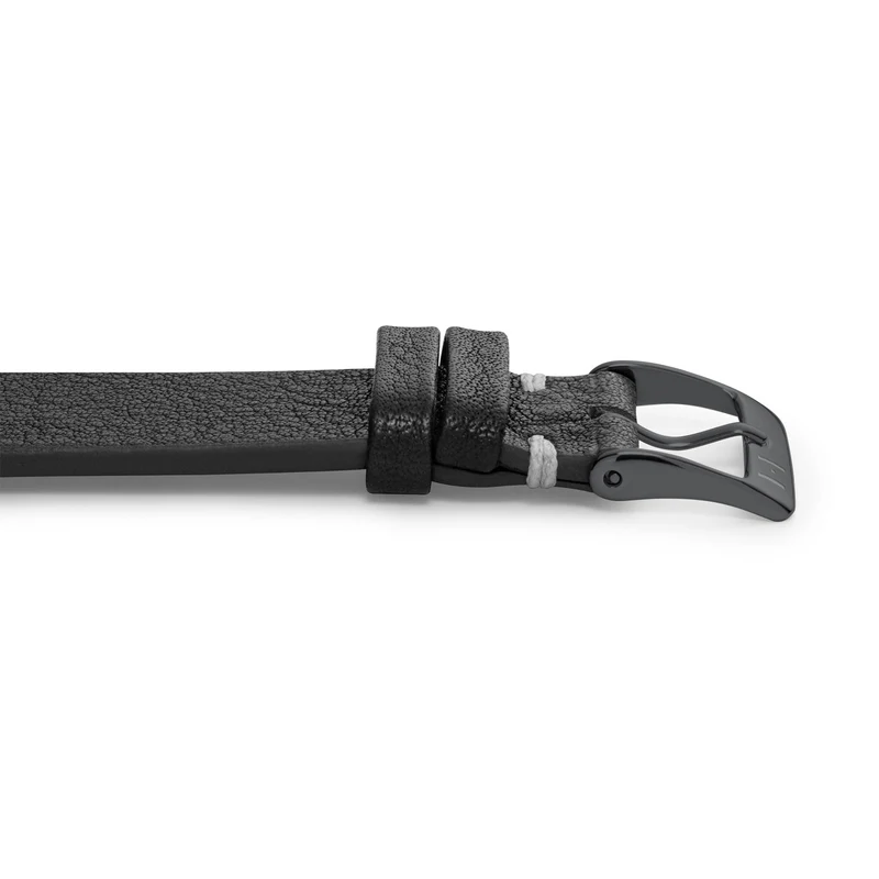 Apple Watch 1-9 Lederarmband aus weichem Leder "ALTONA" (Bioleder) – Schwarz