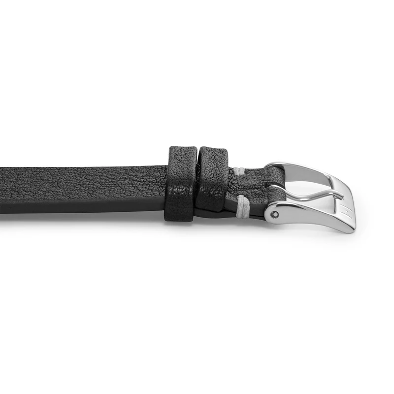 Apple Watch 1-9 Lederarmband aus weichem Leder "ALTONA" (Bioleder) – Schwarz
