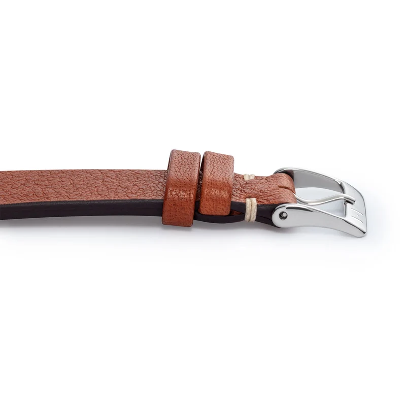 Apple Watch 1-9 Lederarmband aus weichem Leder "ALTONA" (Bioleder) – Cognac