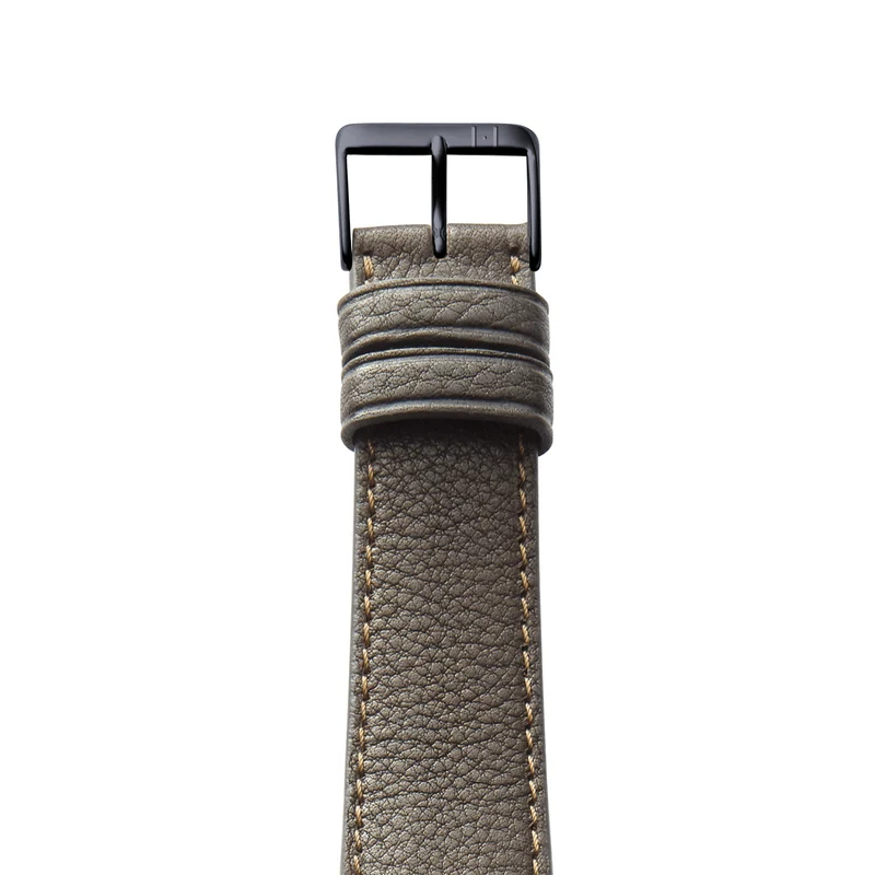 Apple Watch 1-9 Armband "EIMSBÜTTEL" (zertifiziertes Bioleder) – Mokka