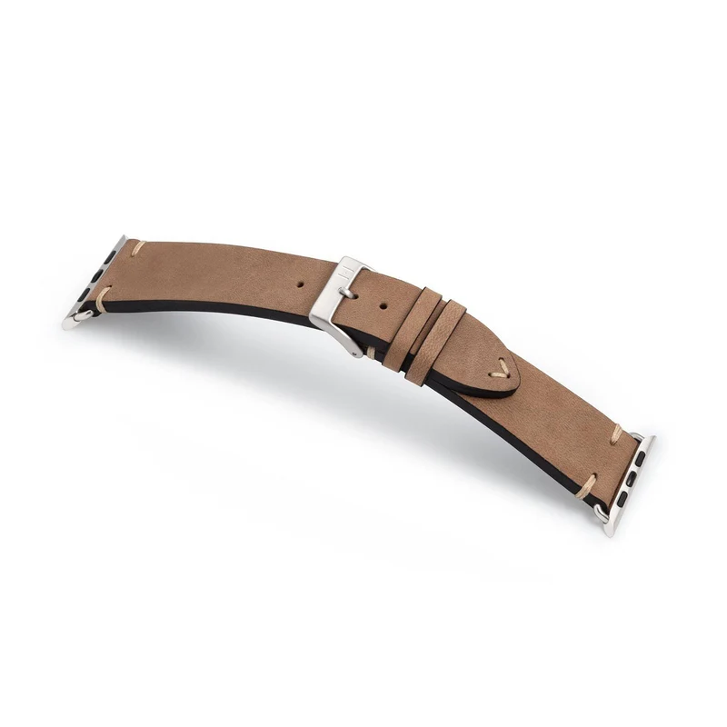 Apple Watch 1-9 Armband Vintage-Strap "UHLENHORST" (Vegetabiles Vintage Leder) – Sand