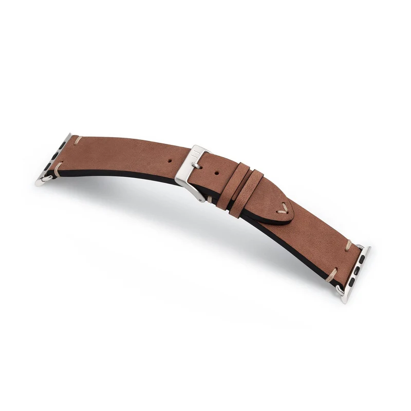 Apple Watch 1-9 Armband Vintage-Strap "UHLENHORST" (Vegetabiles Vintage Leder) – Braun