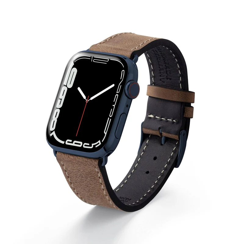 Apple Watch 1-9 Armband aus weichem Leder "HOHELUFT" – Sand