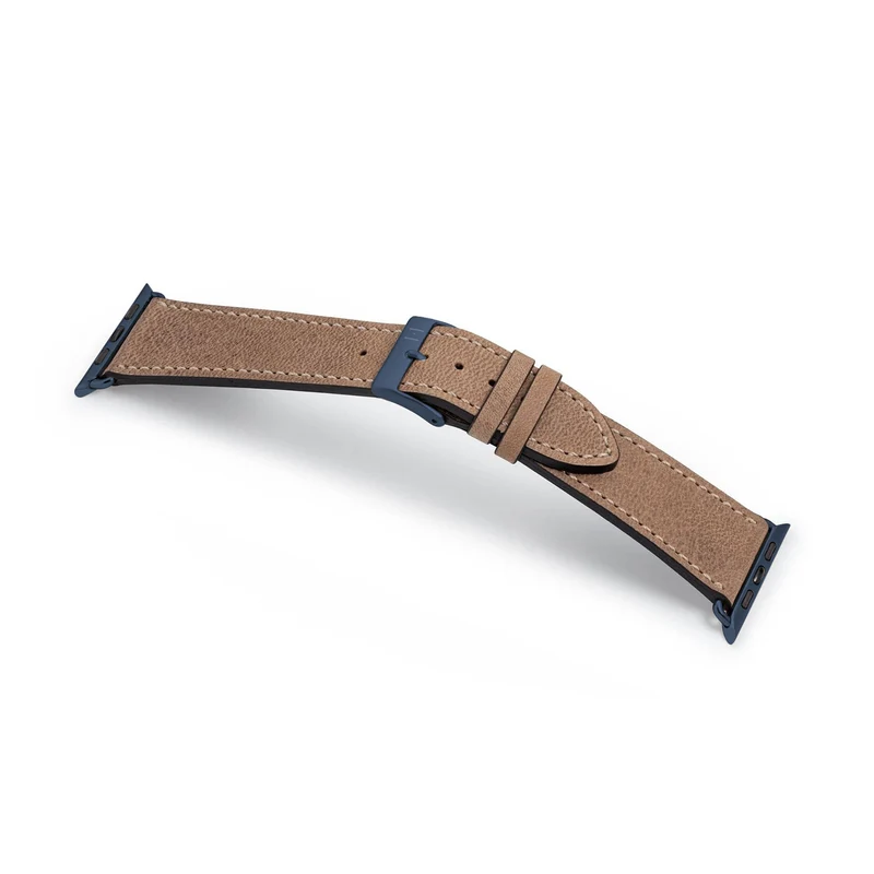 Apple Watch 1-9 Armband aus weichem Leder "HOHELUFT" – Sand