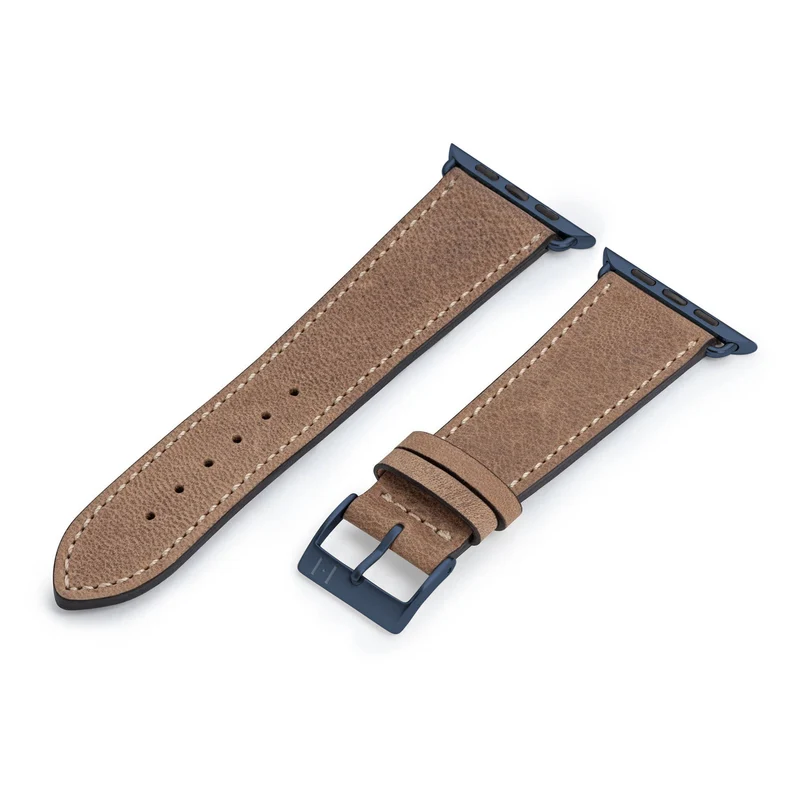 Apple Watch 1-9 Armband aus weichem Leder "HOHELUFT" – Sand