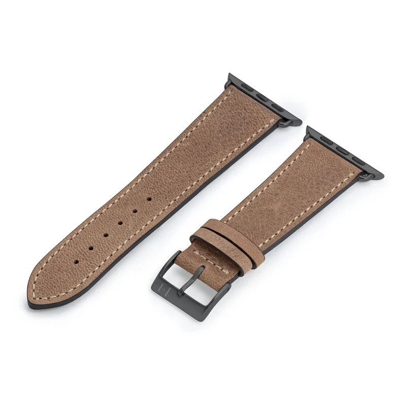 Apple Watch 1-9 Armband aus weichem Leder "HOHELUFT" – Sand