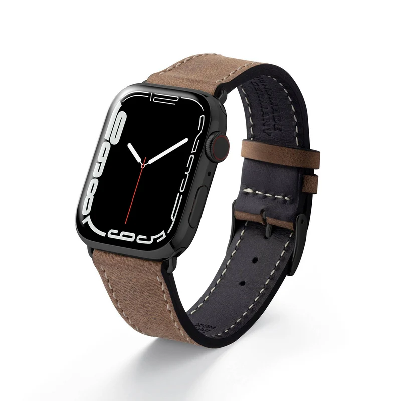 Apple Watch 1-9 Armband aus weichem Leder "HOHELUFT" – Sand