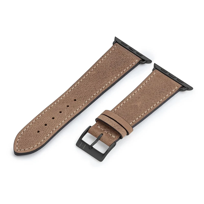 Apple Watch 1-9 Armband aus weichem Leder "HOHELUFT" – Sand