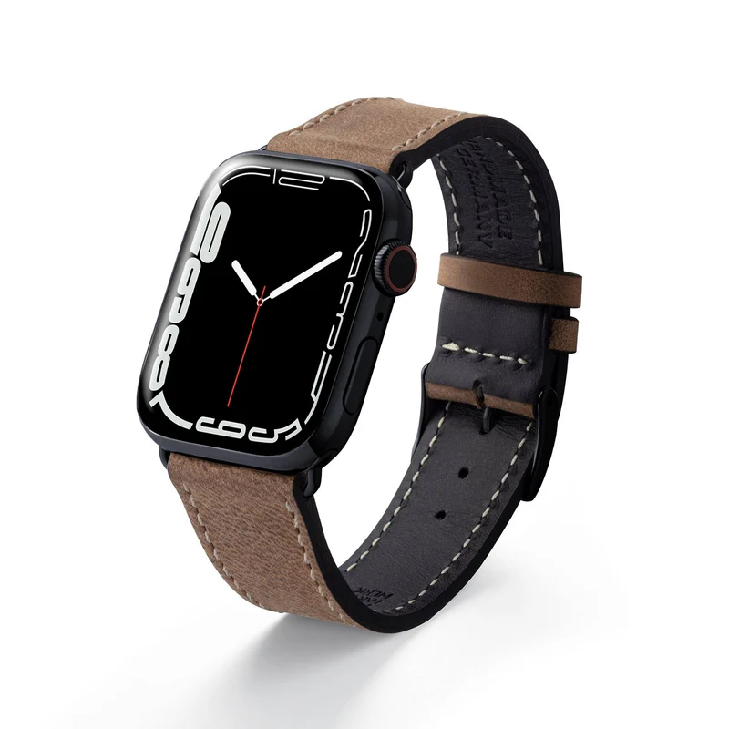 Apple Watch 1-9 Armband aus weichem Leder "HOHELUFT" – Sand