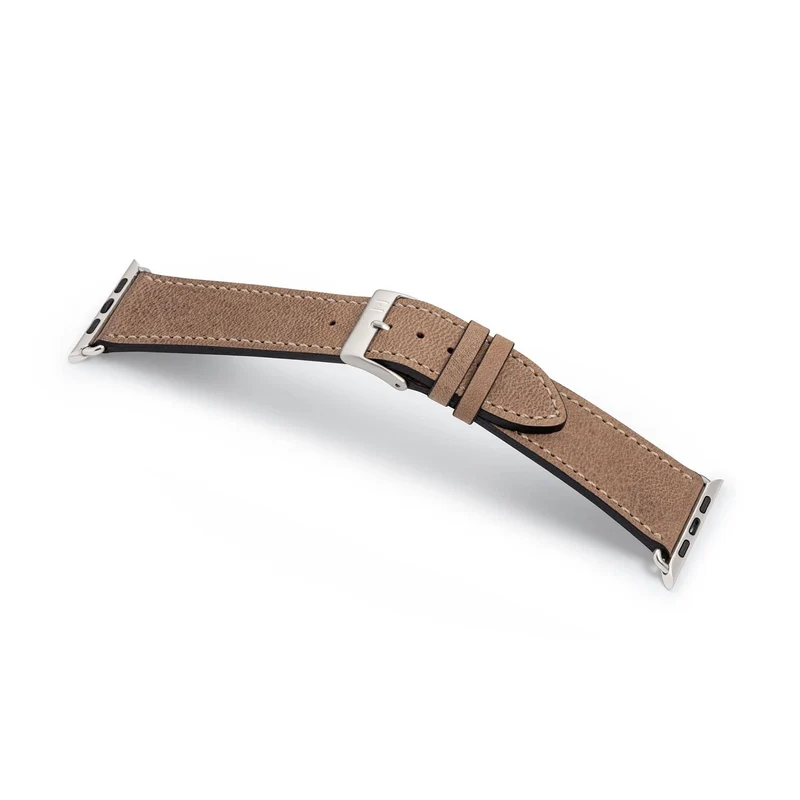 Apple Watch 1-9 Armband aus weichem Leder "HOHELUFT" – Sand