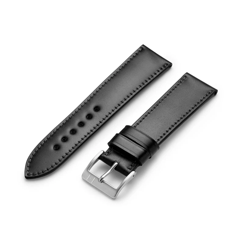 Uhrenarmband "WINTERHUDE" (Shell Cordovan) – silberne Schließe