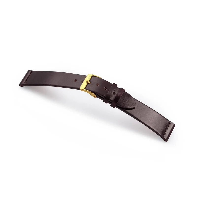 Uhrenarmband "EPPENDORF" (Shell Cordovan) – goldene Schließe