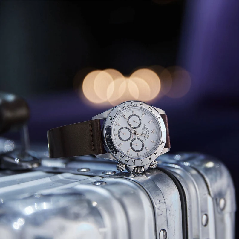 Uhrenarmband "EPPENDORF" (Shell Cordovan) – goldene Schließe