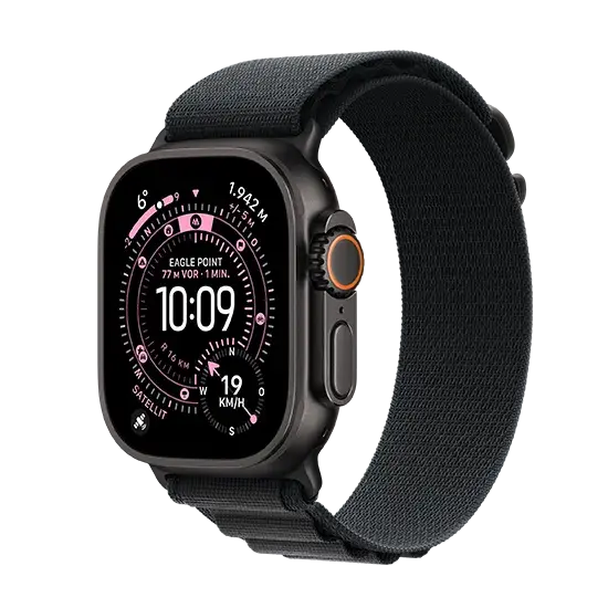 Apple Watch Ultra 3 Titanium Cellular Alpine Loop M - Schwarz