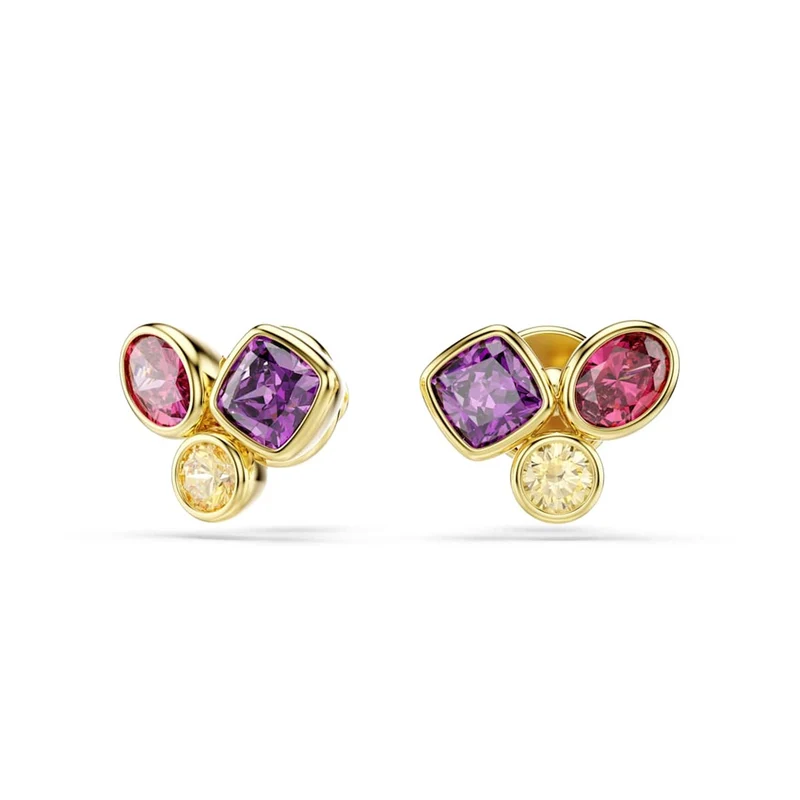 Swarovski Imber Organic Goldfarbene, mehrfarbige Ohrstecker 5760019