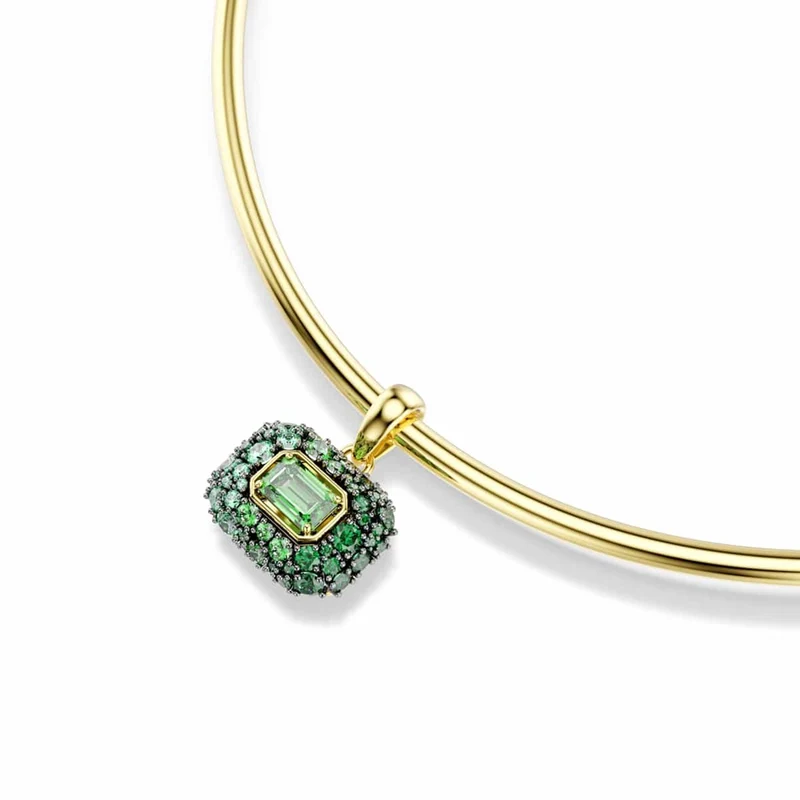 Swarovski Sublima Glam Goldfarbenes Choker mit grünen Akzenten 5760763