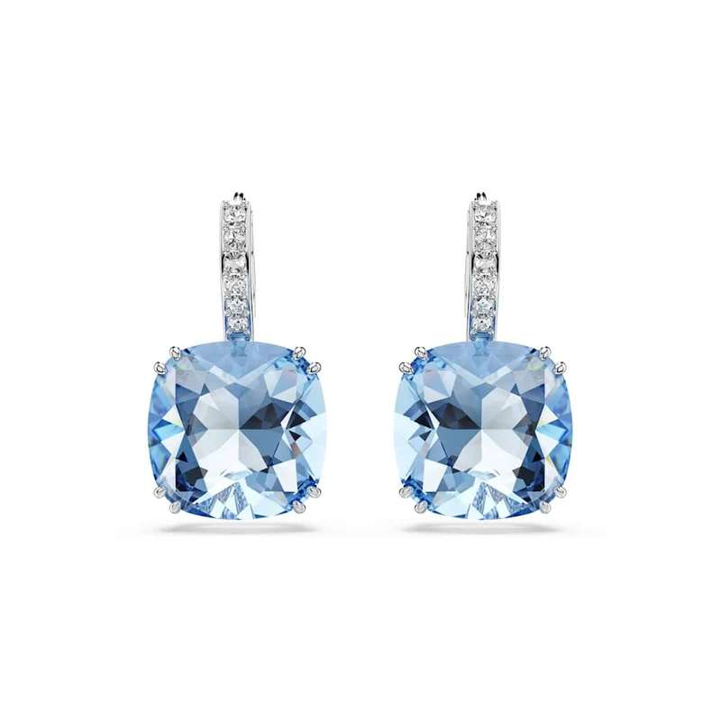 Swarovski Millenia Ohrringe in Silberoptik mit blauem Kristall 5756150