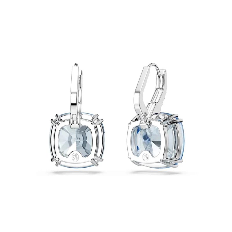 Swarovski Millenia Ohrringe in Silberoptik mit blauem Kristall 5756150