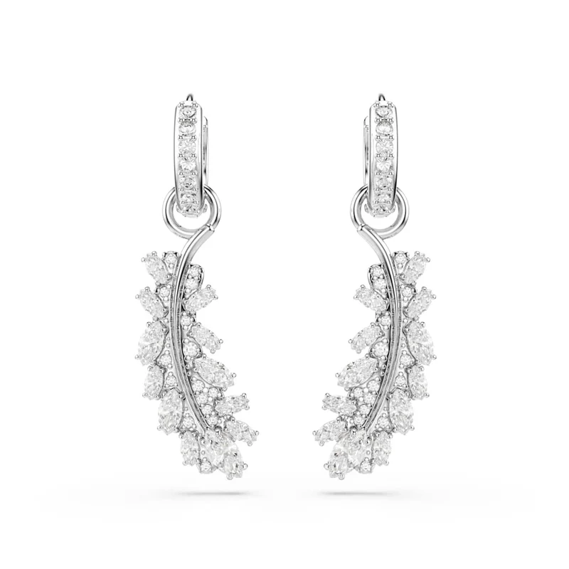 Swarovski Vienna Feather Ohrringe in Silberoptik 5754272