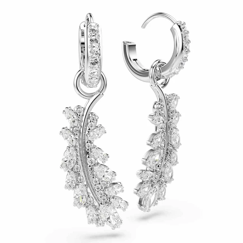 Swarovski Vienna Feather Ohrringe in Silberoptik 5754272