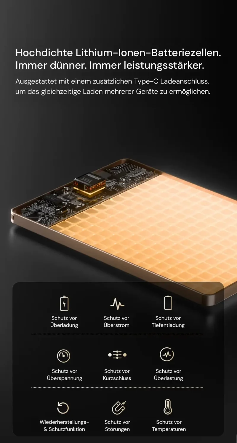 Galio Slim Line Ultra Powerbank, Cosmic Orange