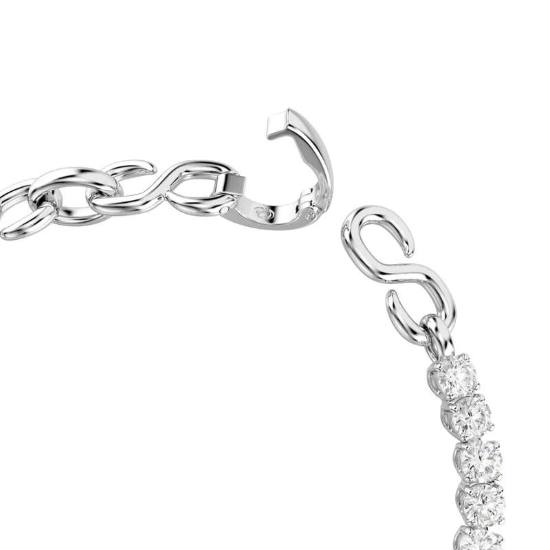 Swarovski Matrix Tennis Silberfarbenes Kettenarmband 5753926