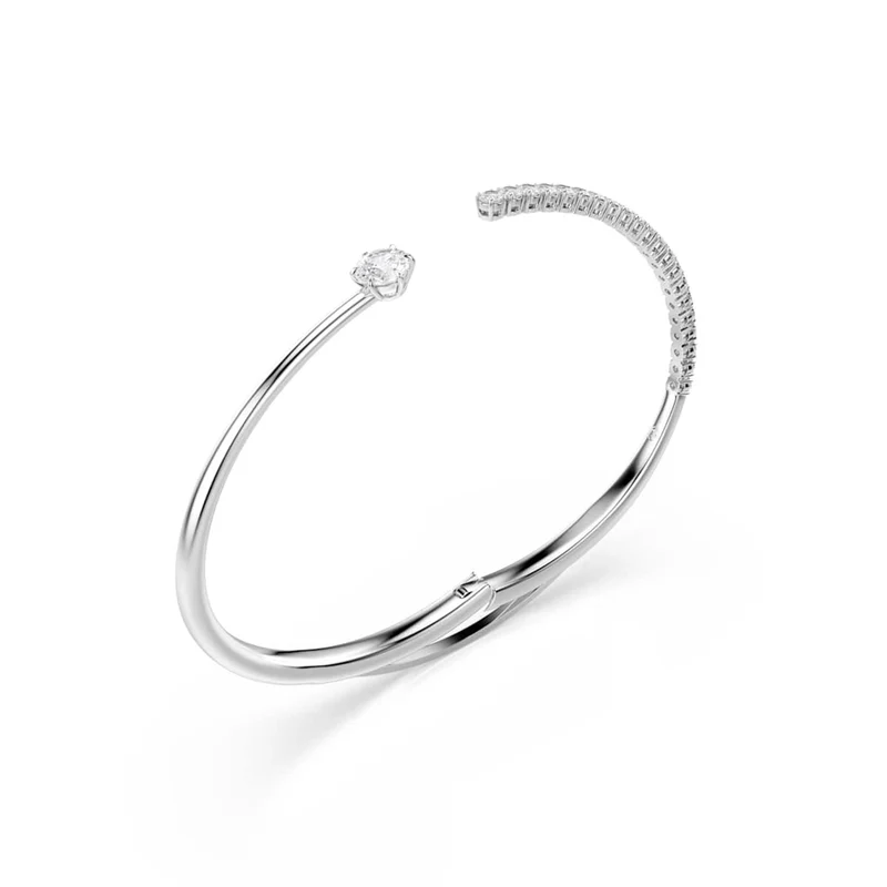 Swarovski Matrix Crash Silberfarbenes offenes Armband 5753571