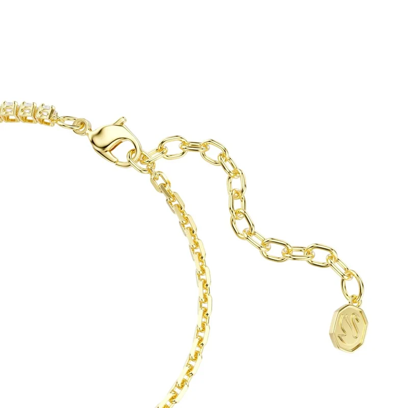Swarovski Matrix Tennisarmband mit goldfarbener Kette 5753925