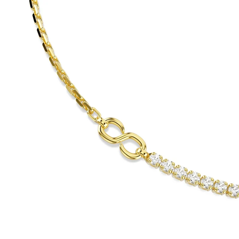 Swarovski Matrix Tennis Halskette in Goldoptik 5747717