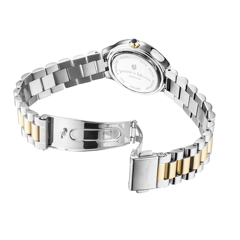 Jacques du Manoir Celine Silber- und Goldfarbene Damenarmbanduhr JWL06002