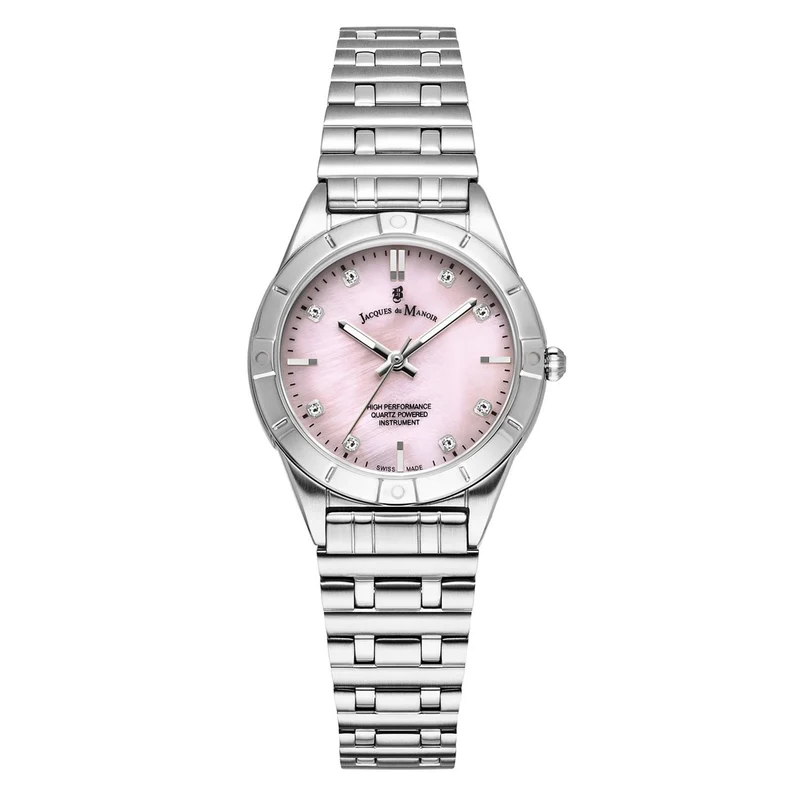 Jacques du Manoir Leonie Silberfarbene Damenarmbanduhr JWL05902